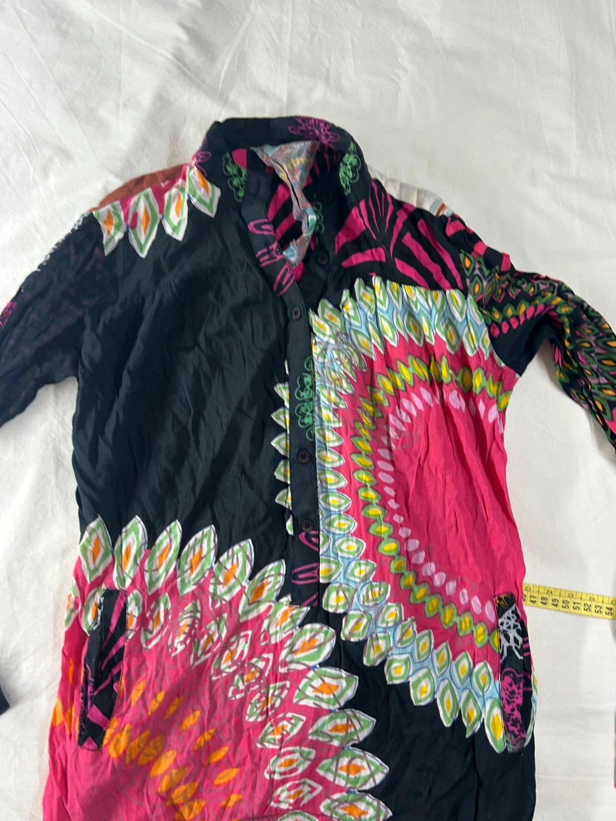 Desigual blouse met lange mouwen en multicolor vintage patroon – photo 3